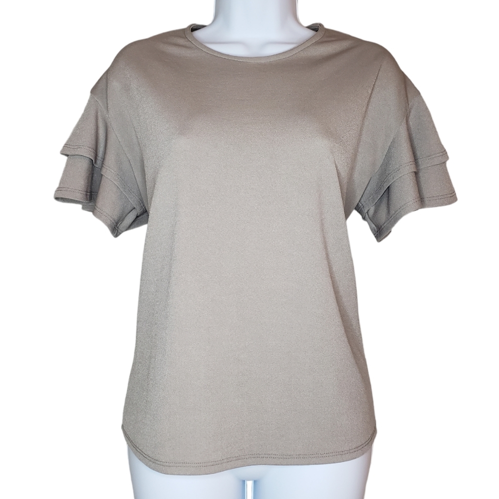 Faith & Joy Flare Sleeve Top Blouse